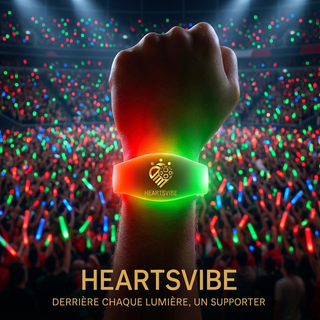 HeartsVibe Bracelet LED – Édition Maroc CAN 2025